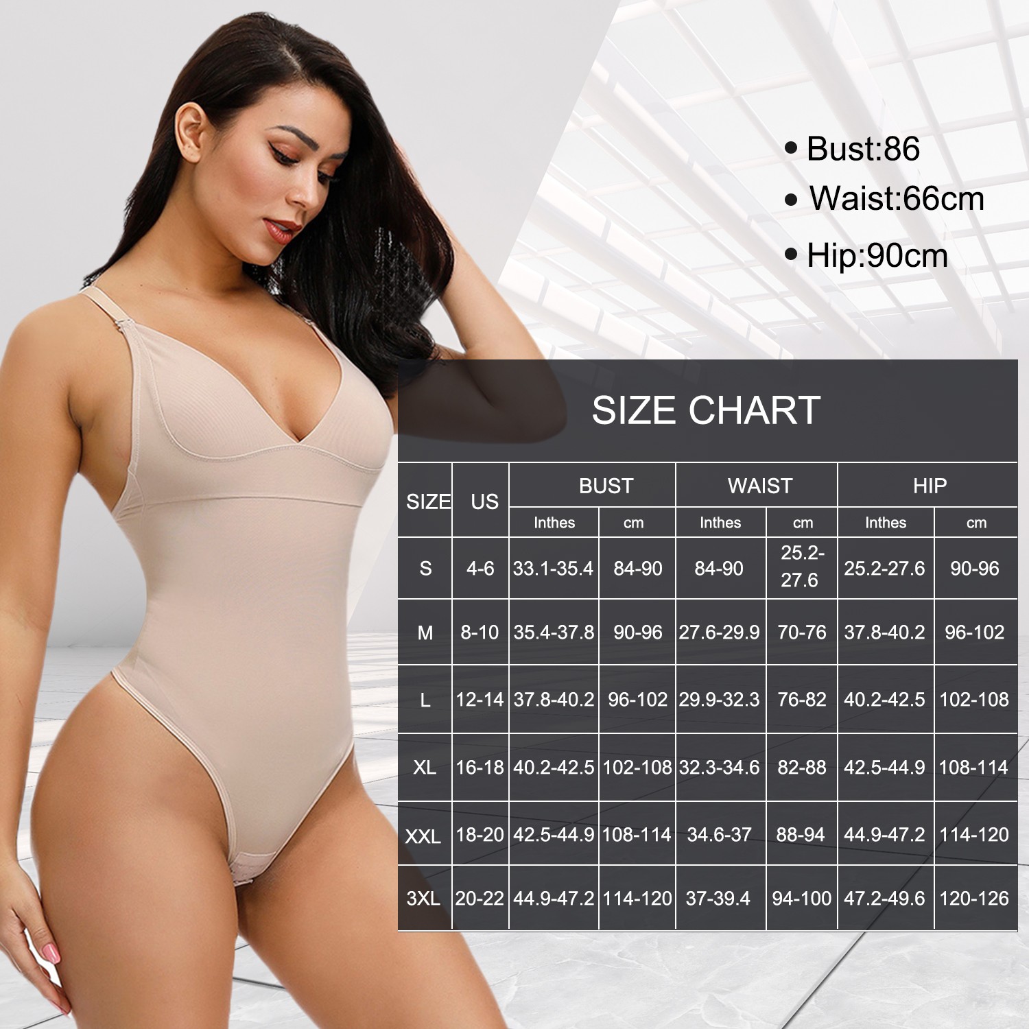 Medium Control Skin High Elastic Mesh Panty Shapewear Plus Size Workout