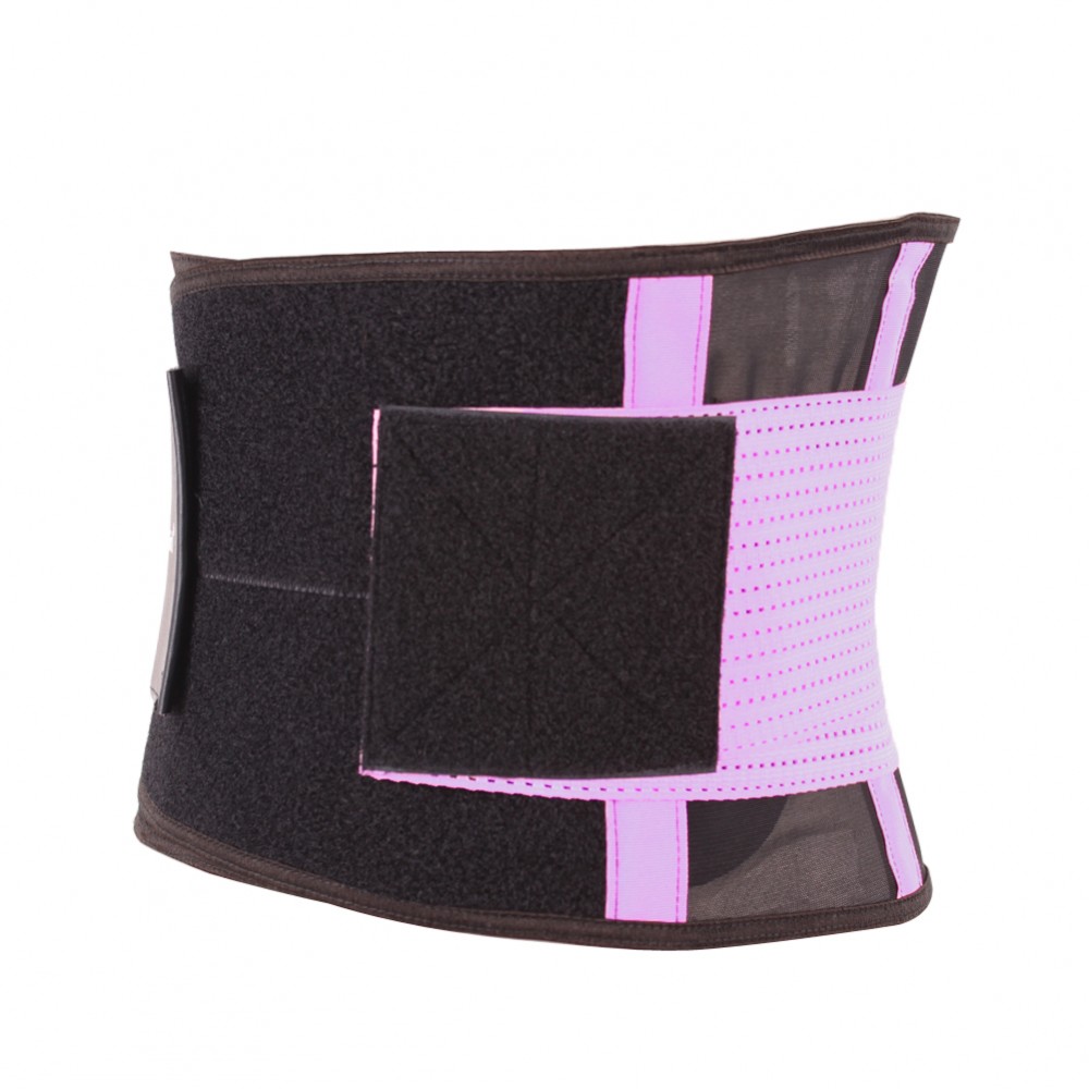Purple Fitness Waist Trainer Girdle With Sticker Queen Size Tummy Control
