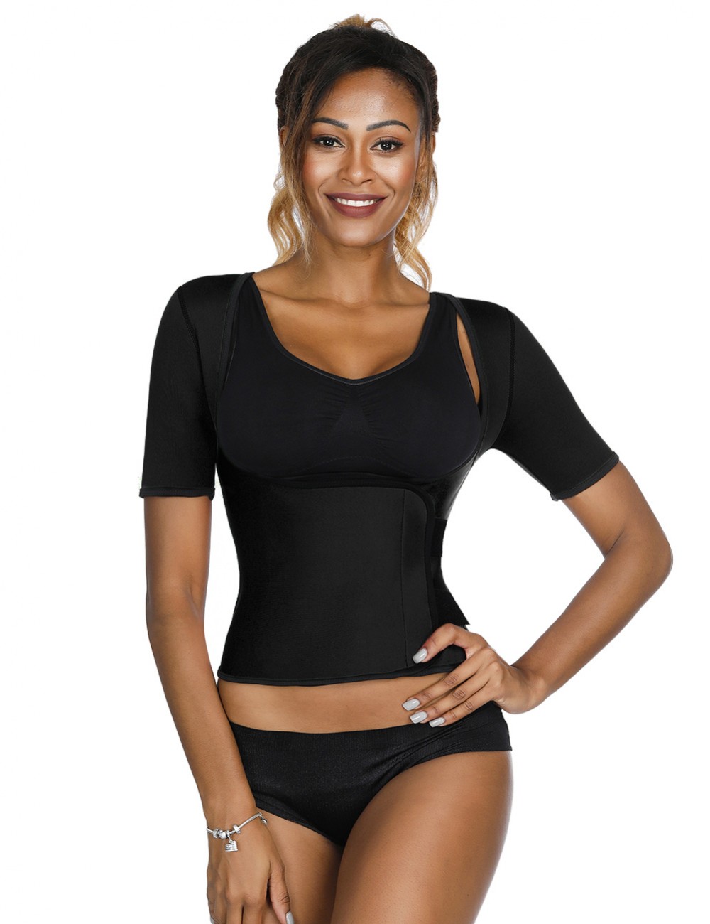 Ultra-Thin Black Queen Size Underbust Sticker Neoprene Shaper Weight Loss