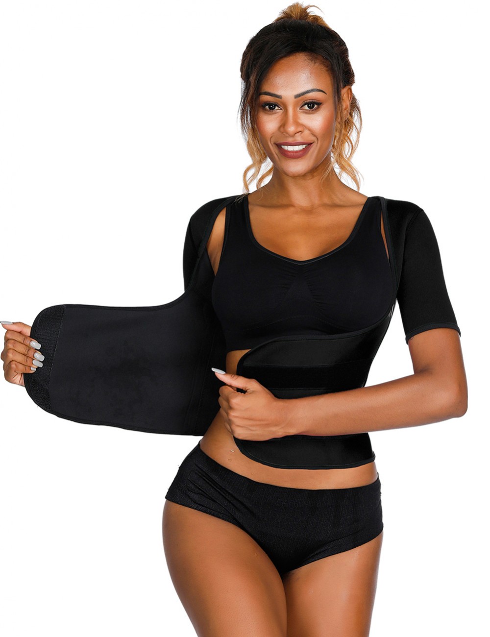 Ultra-Thin Black Queen Size Underbust Sticker Neoprene Shaper Weight Loss