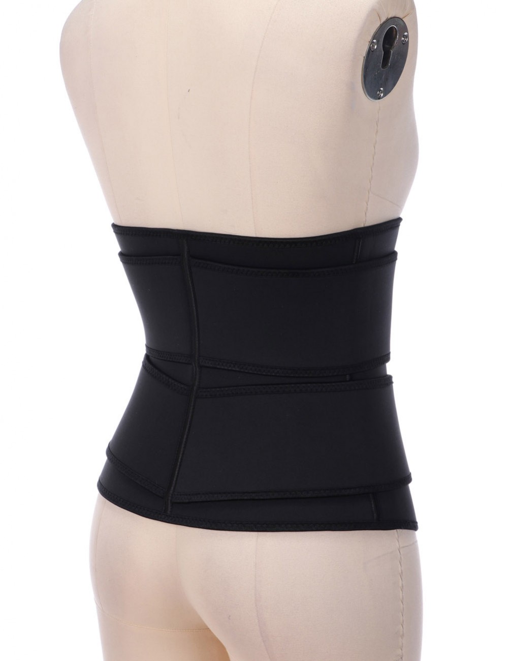 Double Belt Black Big Size Latex Waist Trainer For Loss Weight