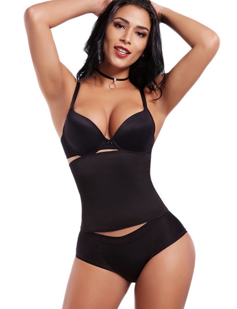 Plus Size Red Neoprene Rubber Flatten Girdle For Stomach