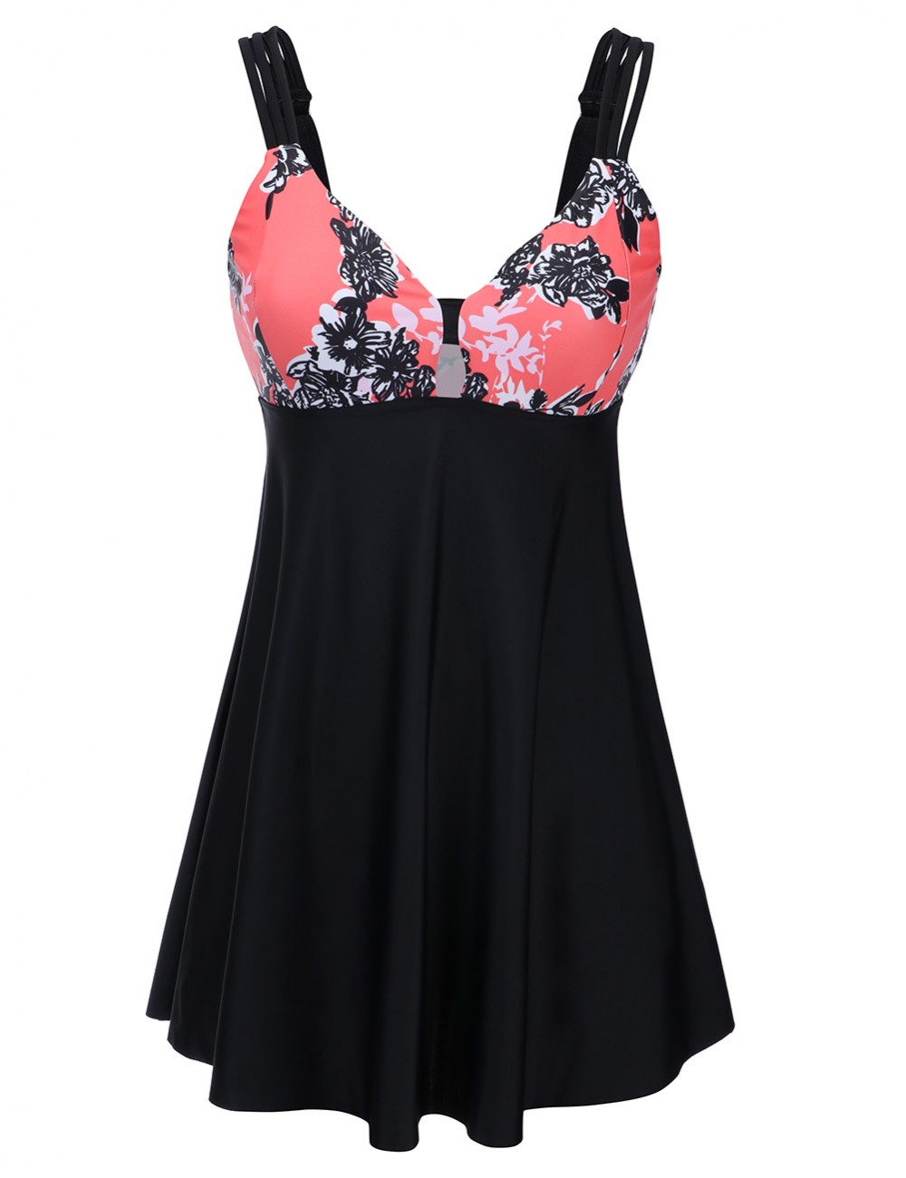 Adjustable Strap 2 Pcs Tankini Hollow Big Size Female Elegance