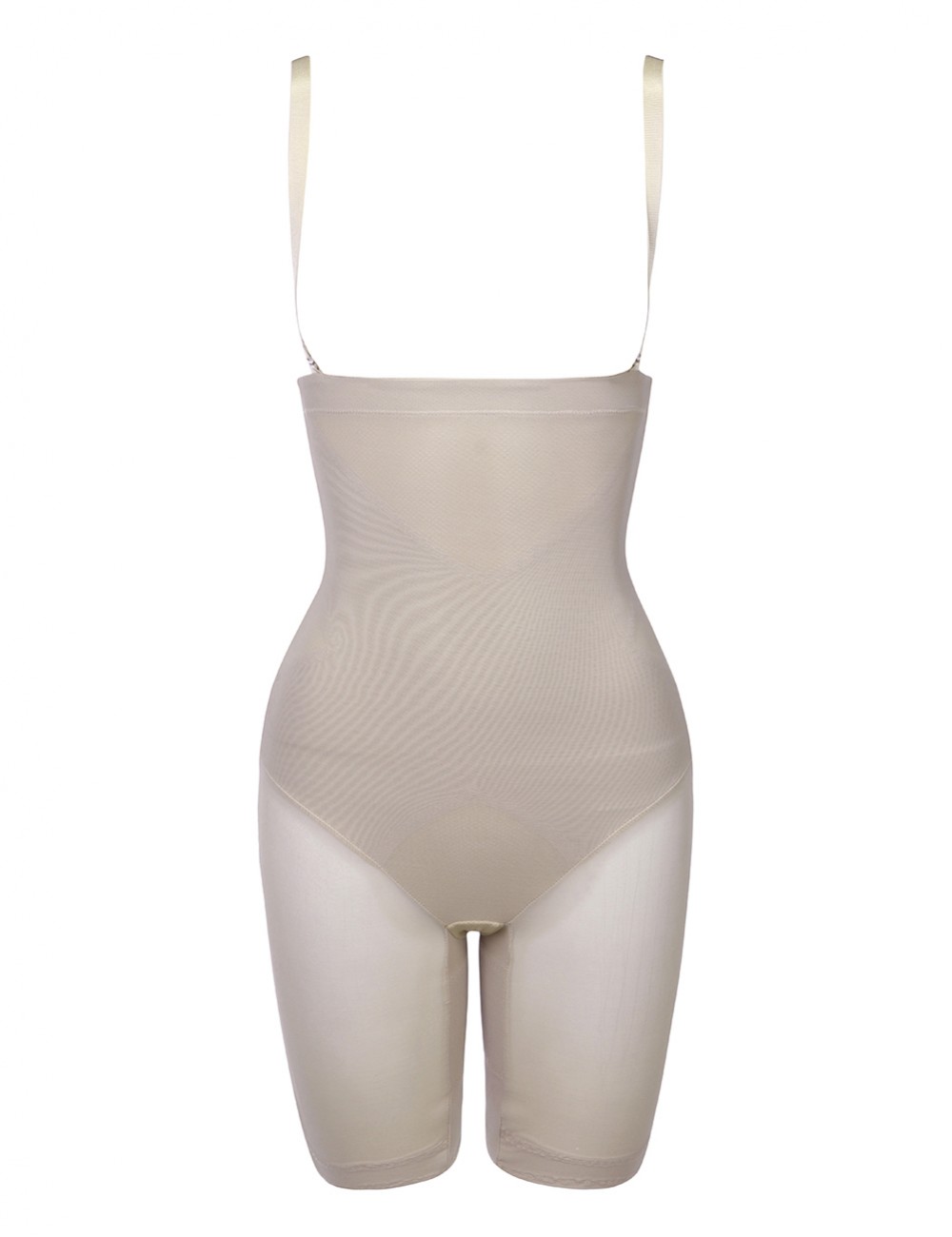 Nude Large Size Butt Enhancer Bodysuit Plastic Bones Slimming Tummy