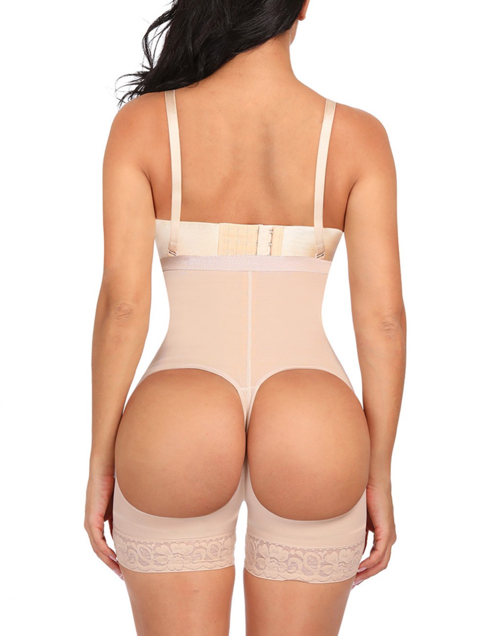 Functional Nude Strengthen 3 Layers Buttless Plus Size Body Shaper Tummy Control