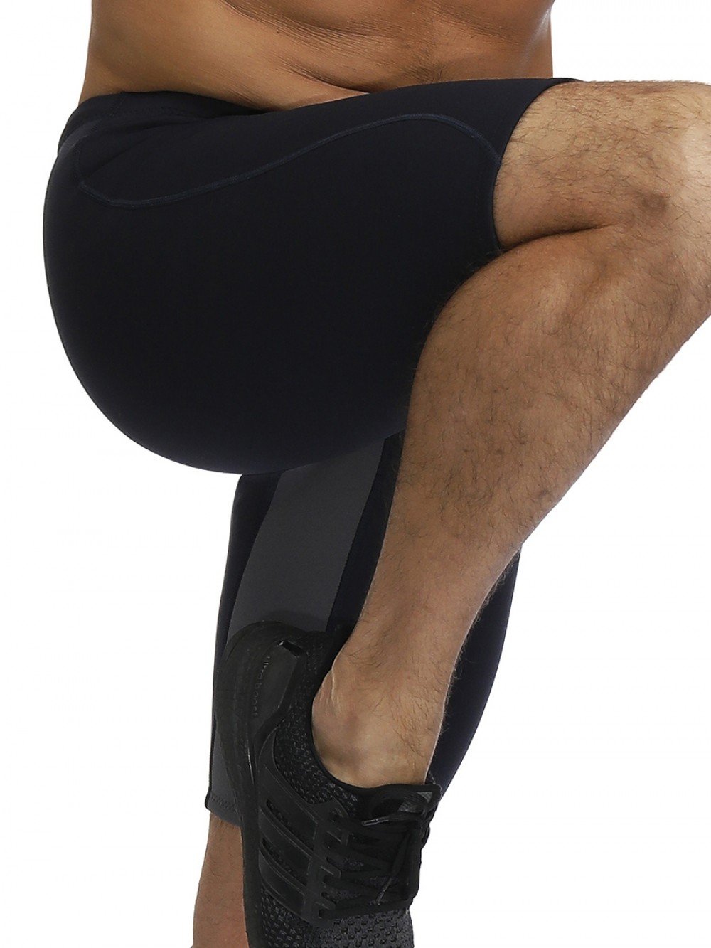 Black Neoprene Big Size Shapewear Pants High Rise Slimming Thigh