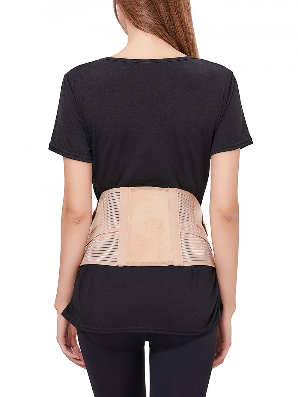 Khaki Pregnant Bellyband Two Support Bars For Protection