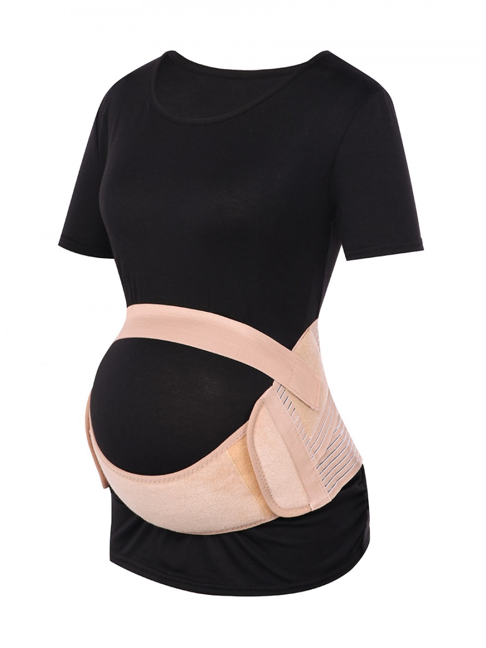 Khaki Pregnant Bellyband Two Support Bars For Protection