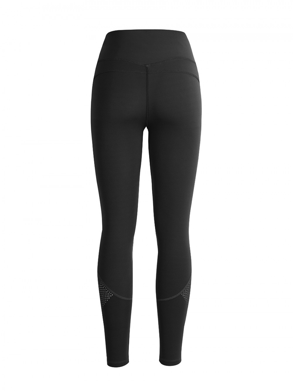 Compression Black Reflective Print Yoga Leggings Pocket Form Fitting