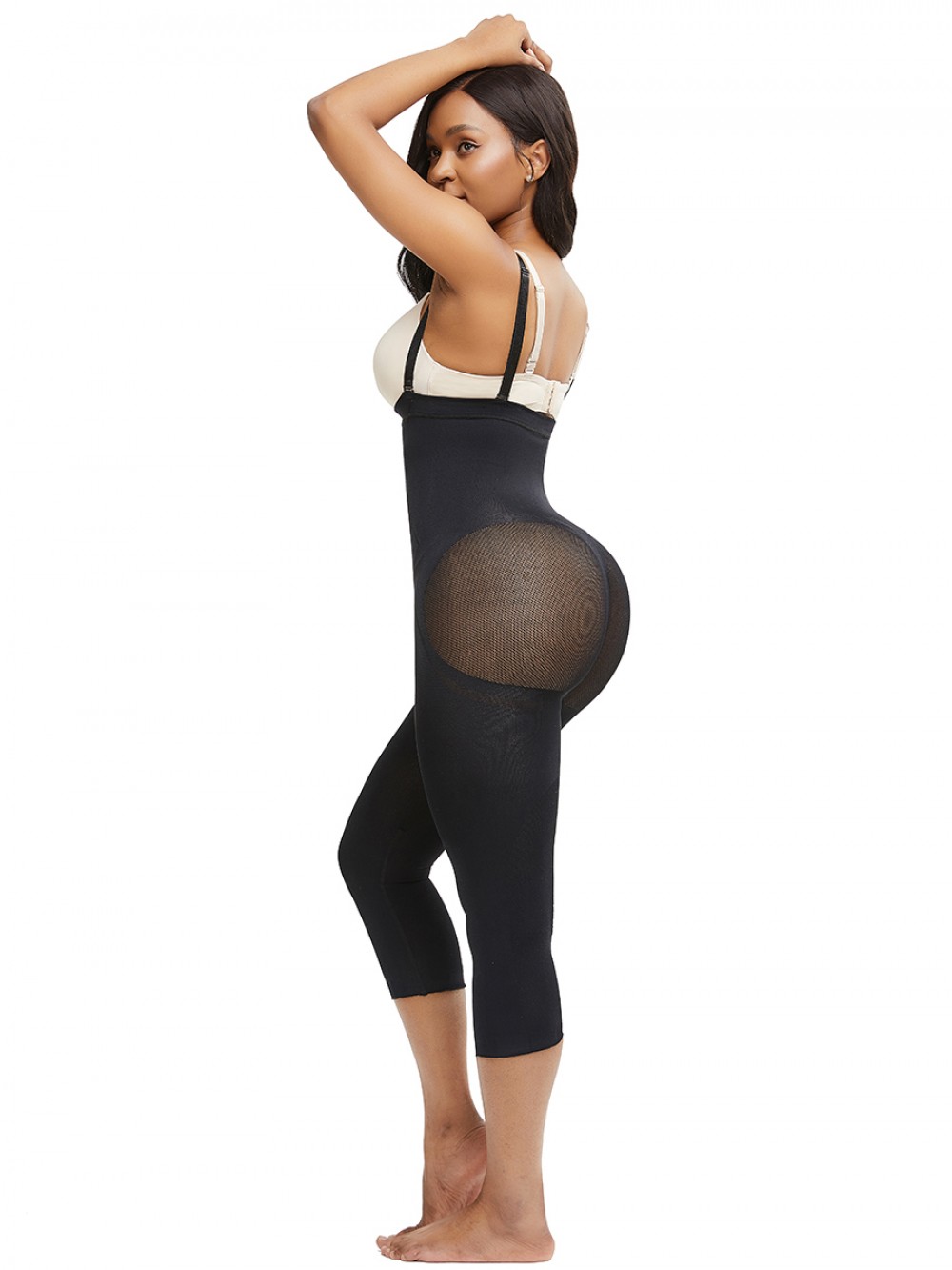 Black Adjustable Straps Big Size Body Shaper Figure Shaping
