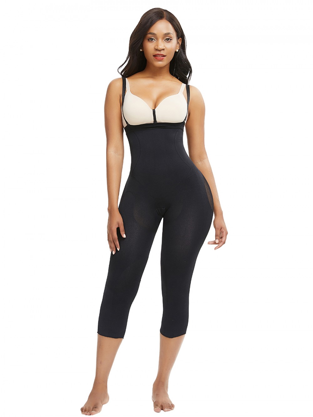 Black Adjustable Straps Big Size Body Shaper Figure Shaping