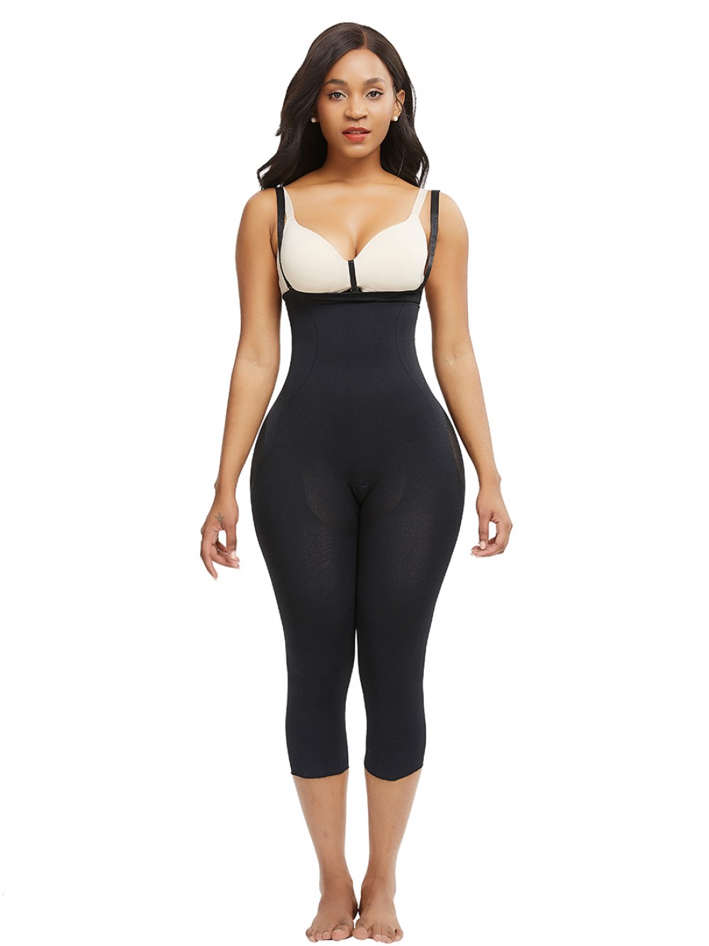 Black Adjustable Straps Big Size Body Shaper Figure Shaping