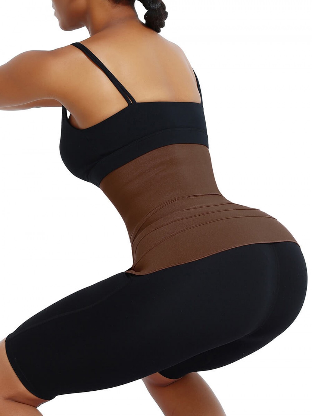 Brown Slimming Tummy Waist Control Wrap Body Shaper For Lose Weight