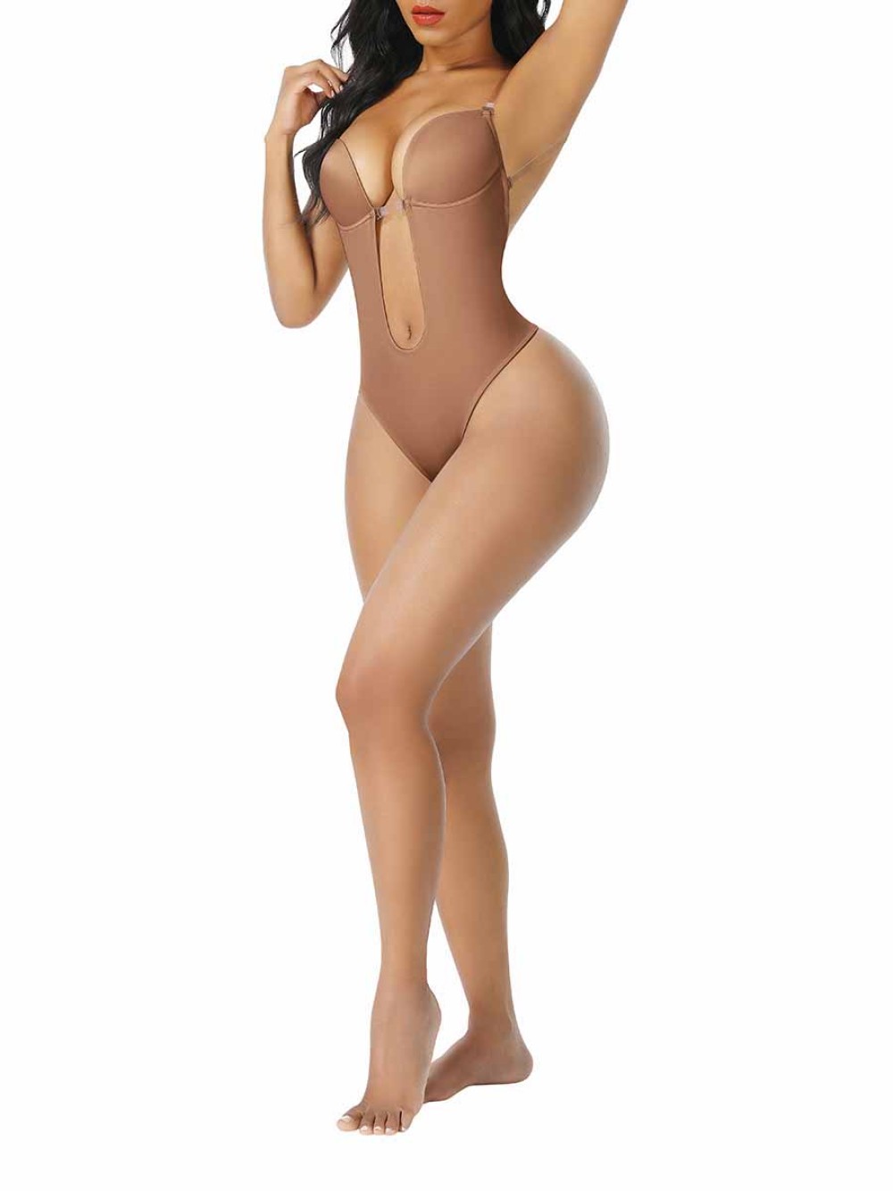 Custom Service Deep Plunge Backless Body Shaper bra