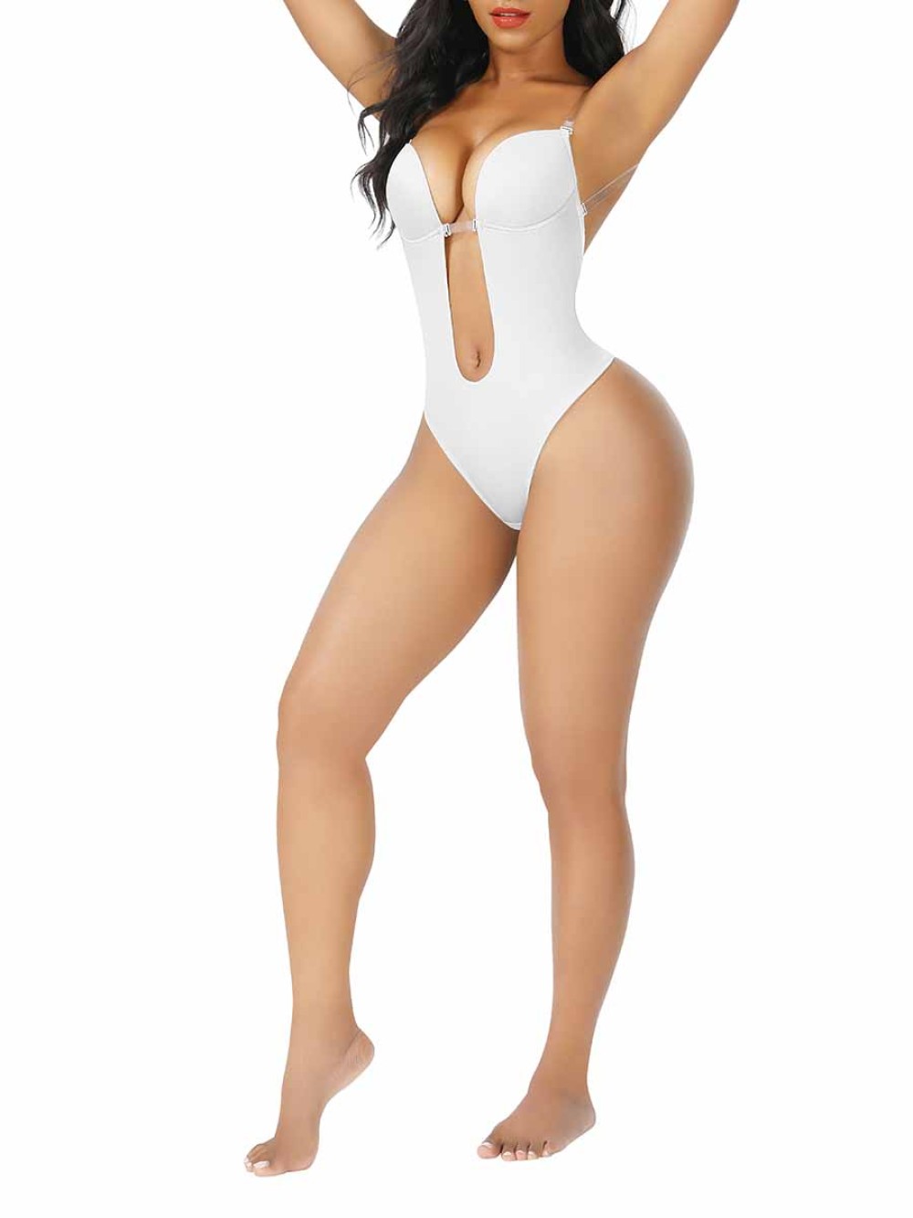 Attractive Backless Deep V neck Sexy Body Shaper Bra