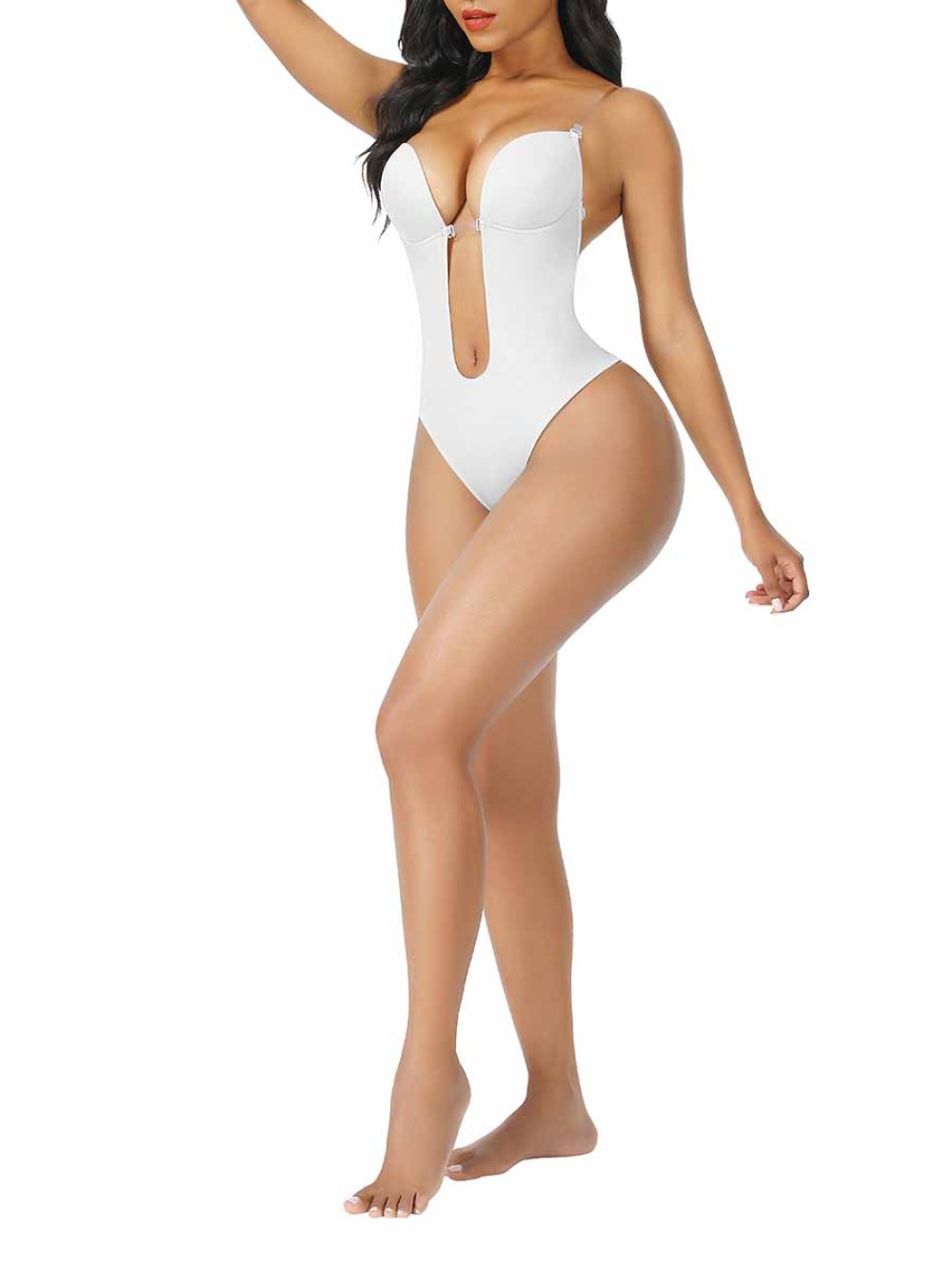 Attractive Backless Deep V neck Sexy Body Shaper Bra