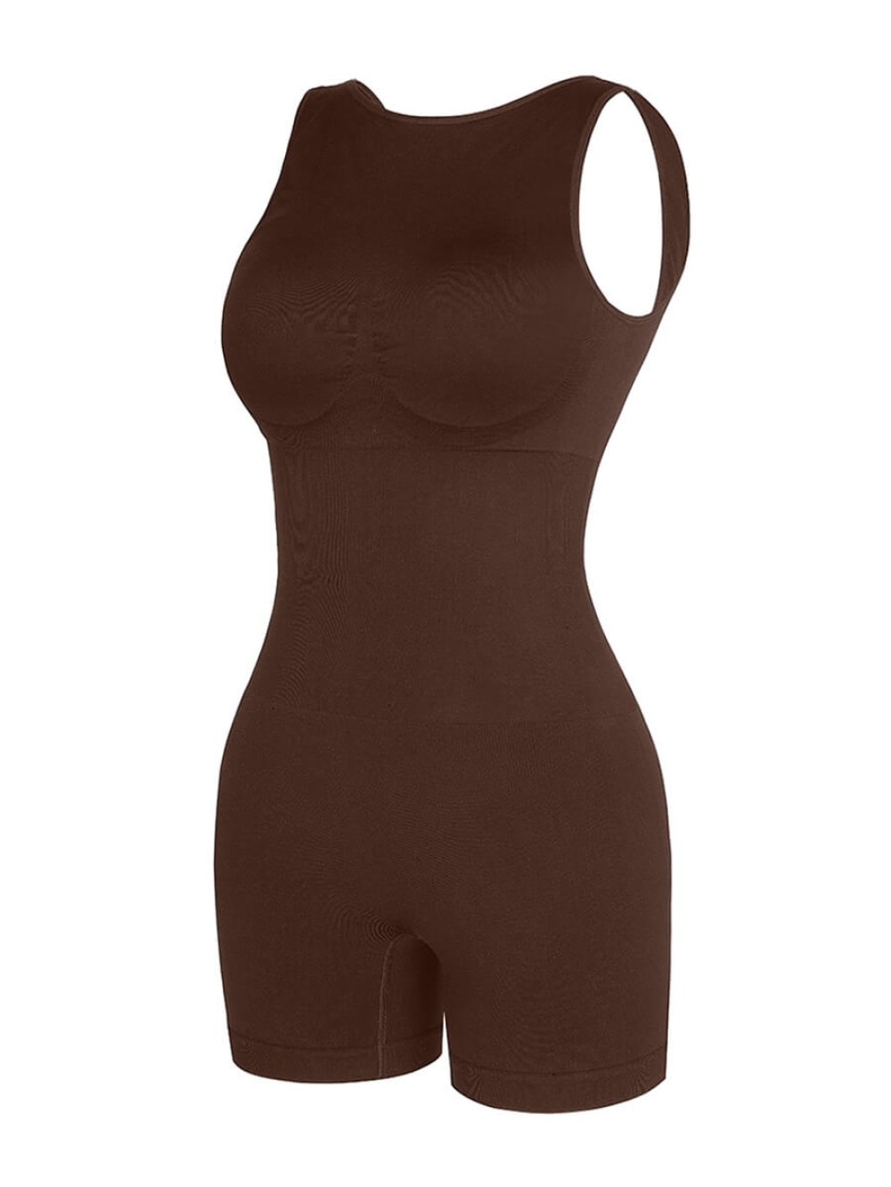 Seamless Round Neck Sexy U Back Shape Shapewear with Removable Cups