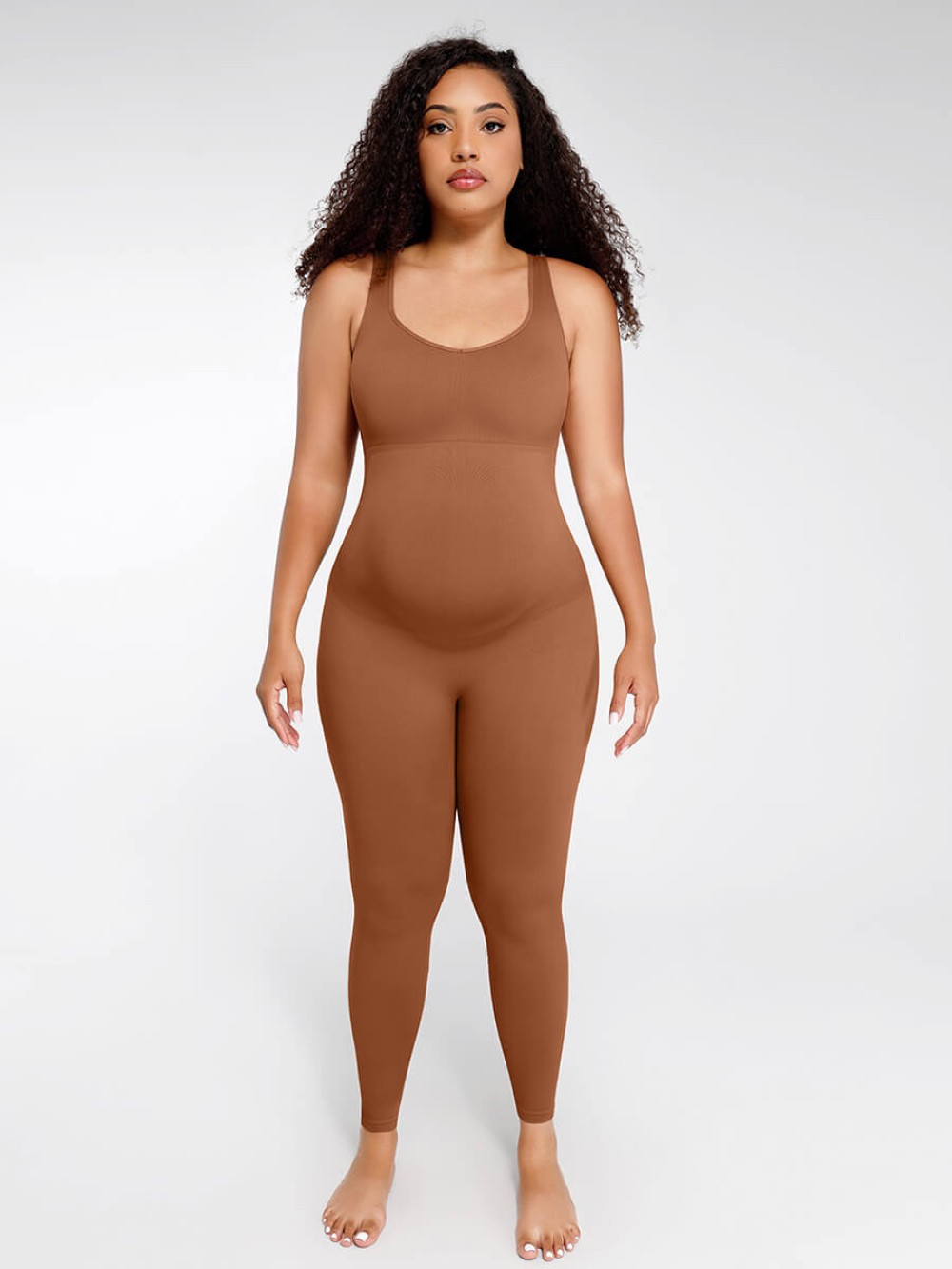 Seamless Eco-friendly🌿 Back Lifting Maternity Catsuit Jumpsuit