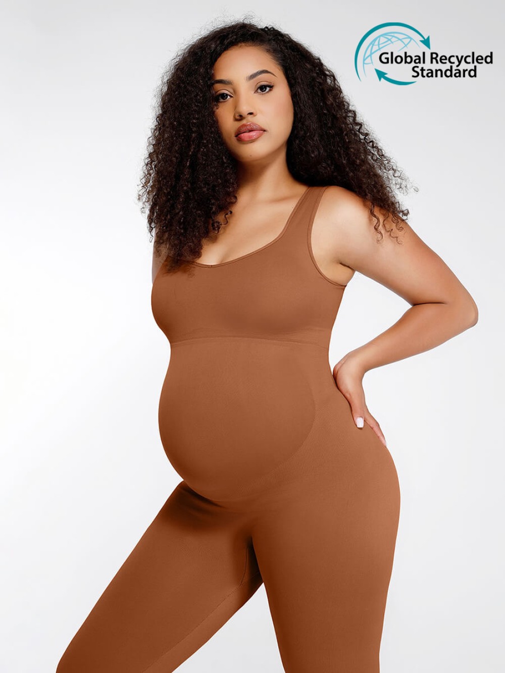 Seamless Eco-friendly🌿 Back Lifting Maternity Catsuit Jumpsuit