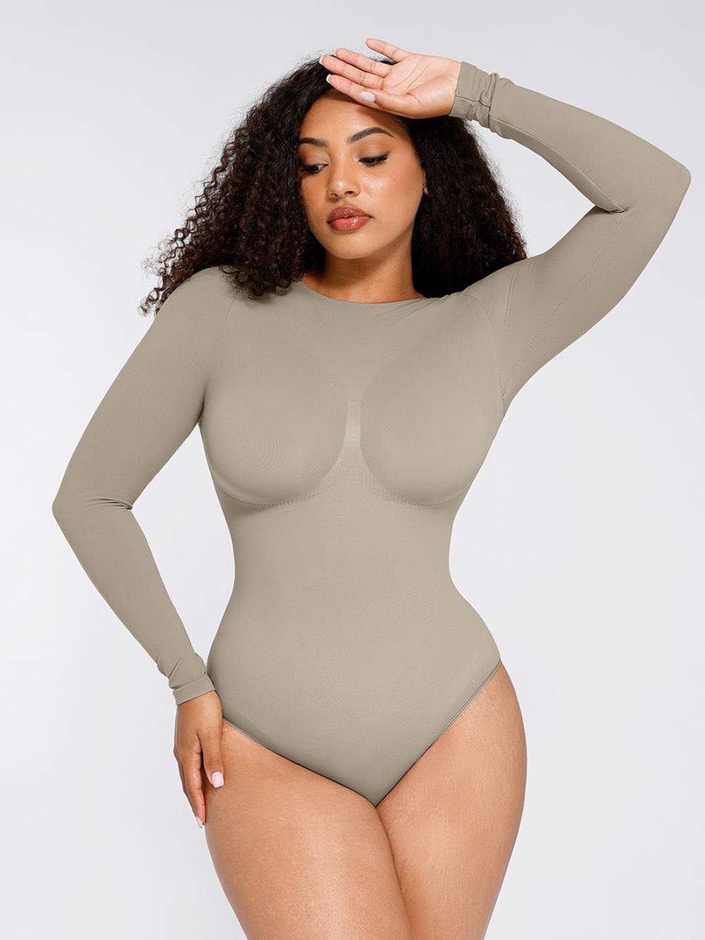 Seamless Bust Support Waist Cinching Tummy Control Shapewear Bodysuit