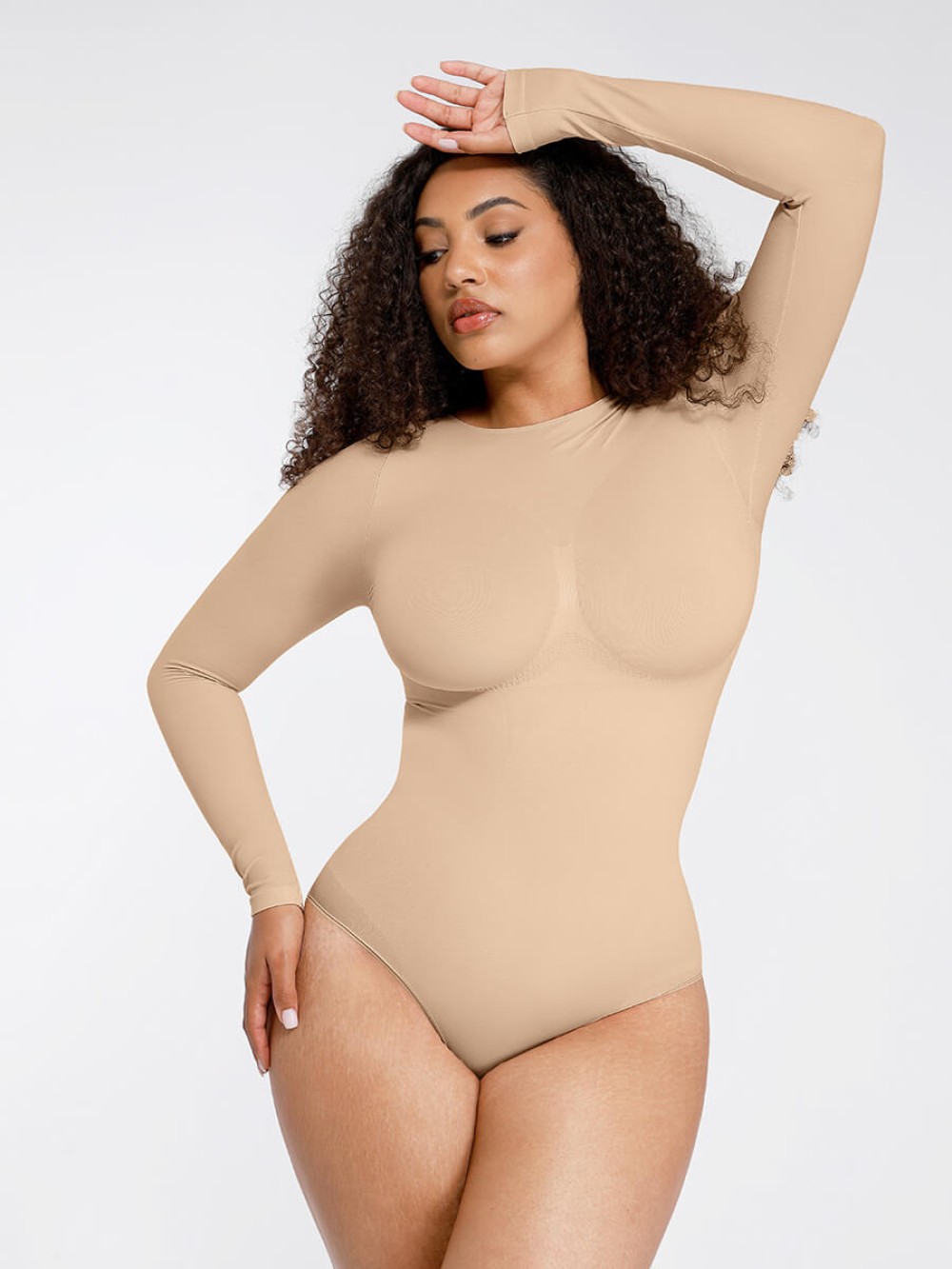 Seamless Waist Cinching Tummy Control Bust Support Bodysuit