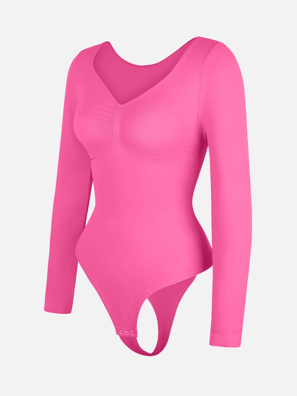 Fashion Seamless Chest Support Tummy Control Thong Bodysuit