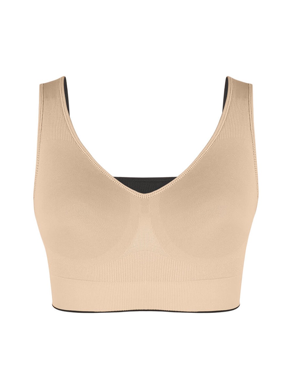 Reversible Wireless Comfort Bust Support Shaper Bra with Removable Cups