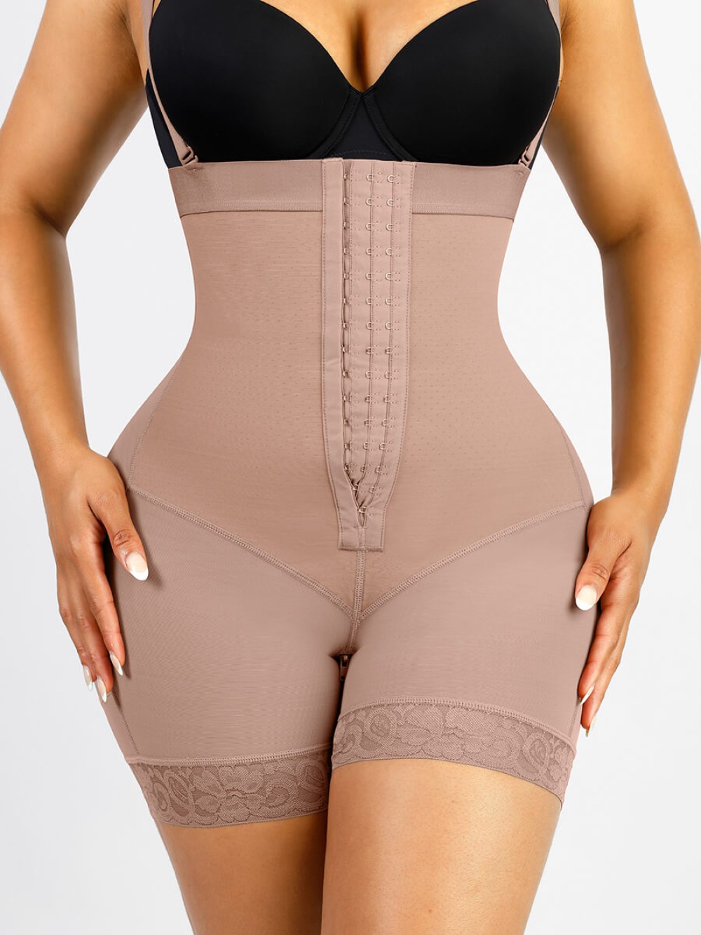 Lace Firm Compression Latex Buttocks Lifting Shapewear
