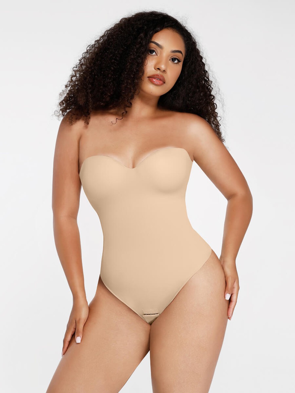 Fashion One-Piece Underwire Strap Removable Waist And Abdomen Shaping Thong Bodysuit