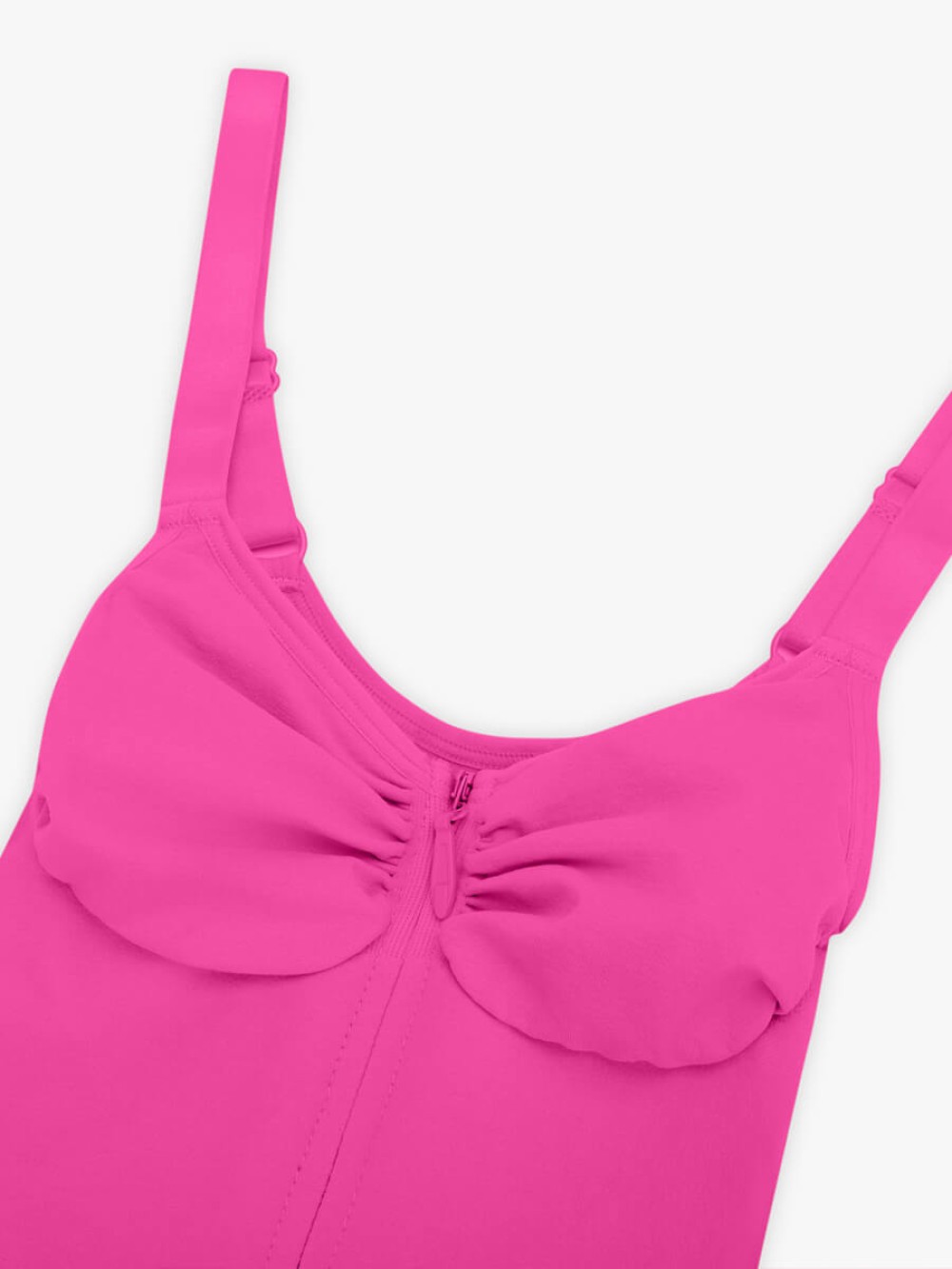 Seamless Sweetheart Neck Chest Support Tummy Control Zipper Bodysuit