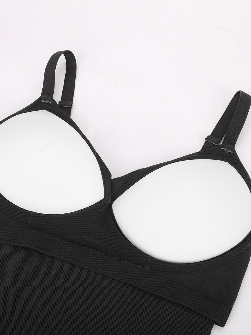 Seamless Built-in Bra Waist and Tummy Control Thong Bodysuit