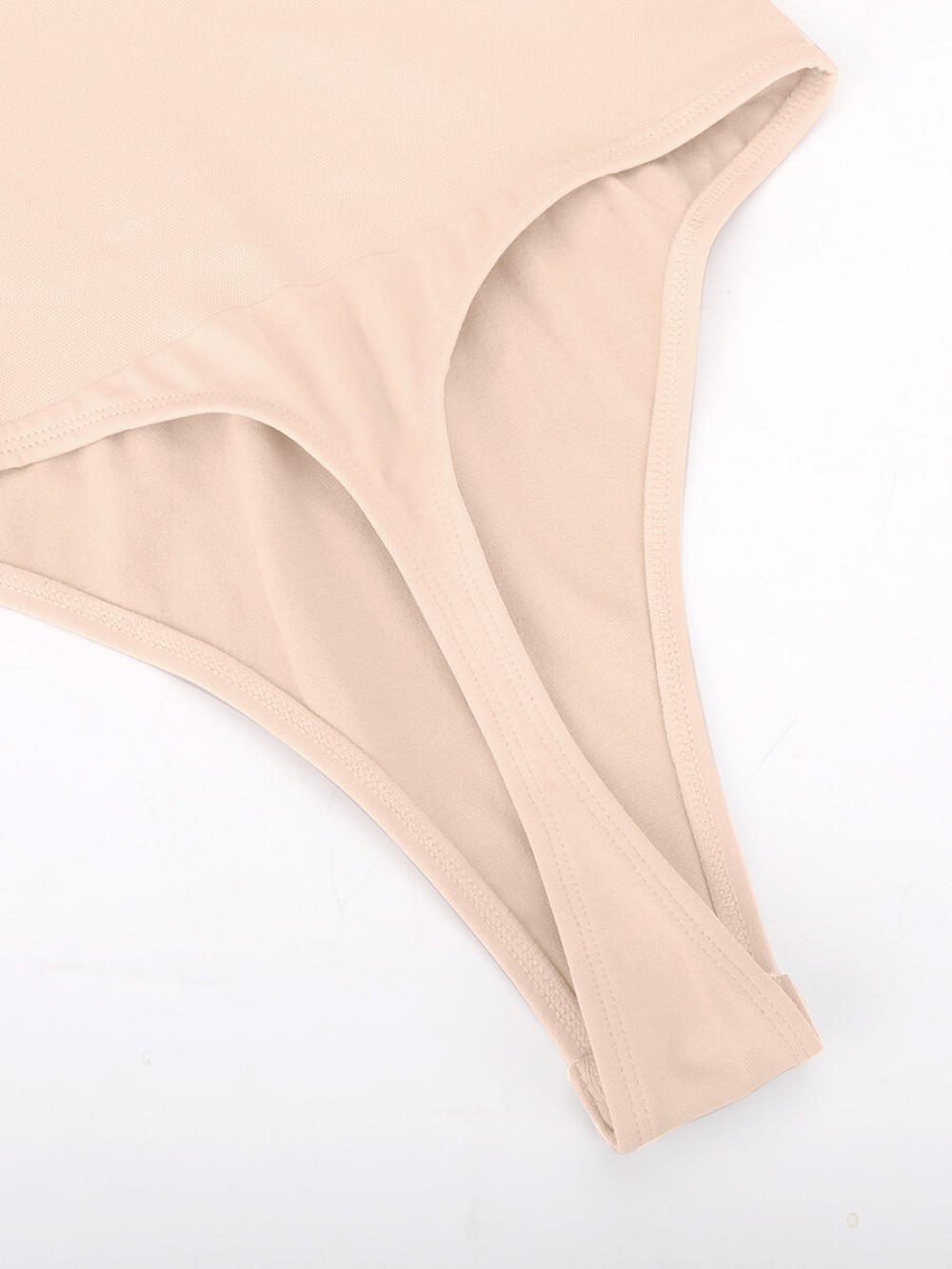 Built-in Bra Waist and Tummy Control Thong Bodysuit