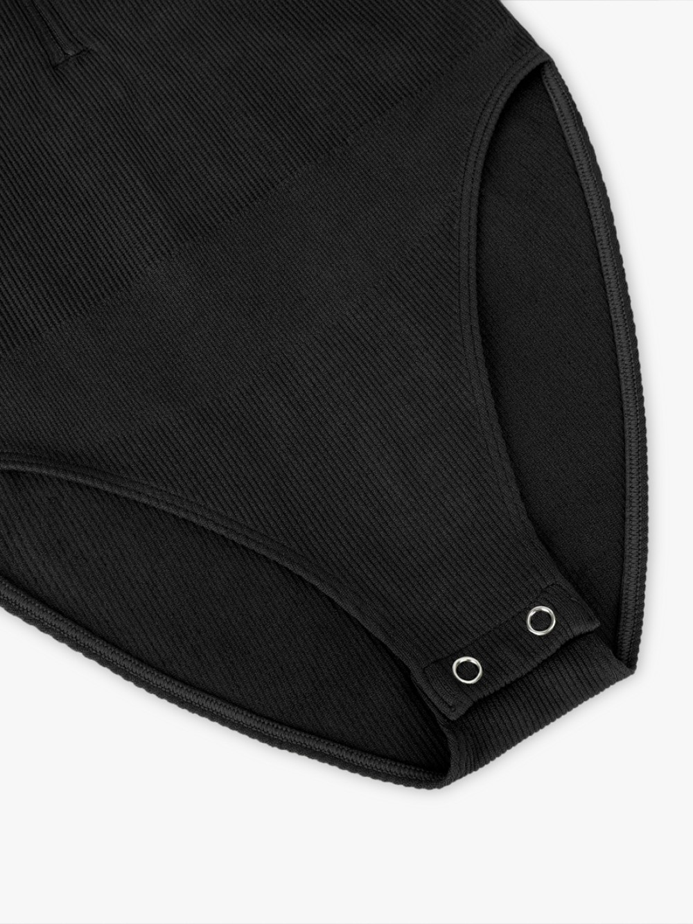 Seamless Ribbed Zip Front Sleeveless Briefs Bodysuit