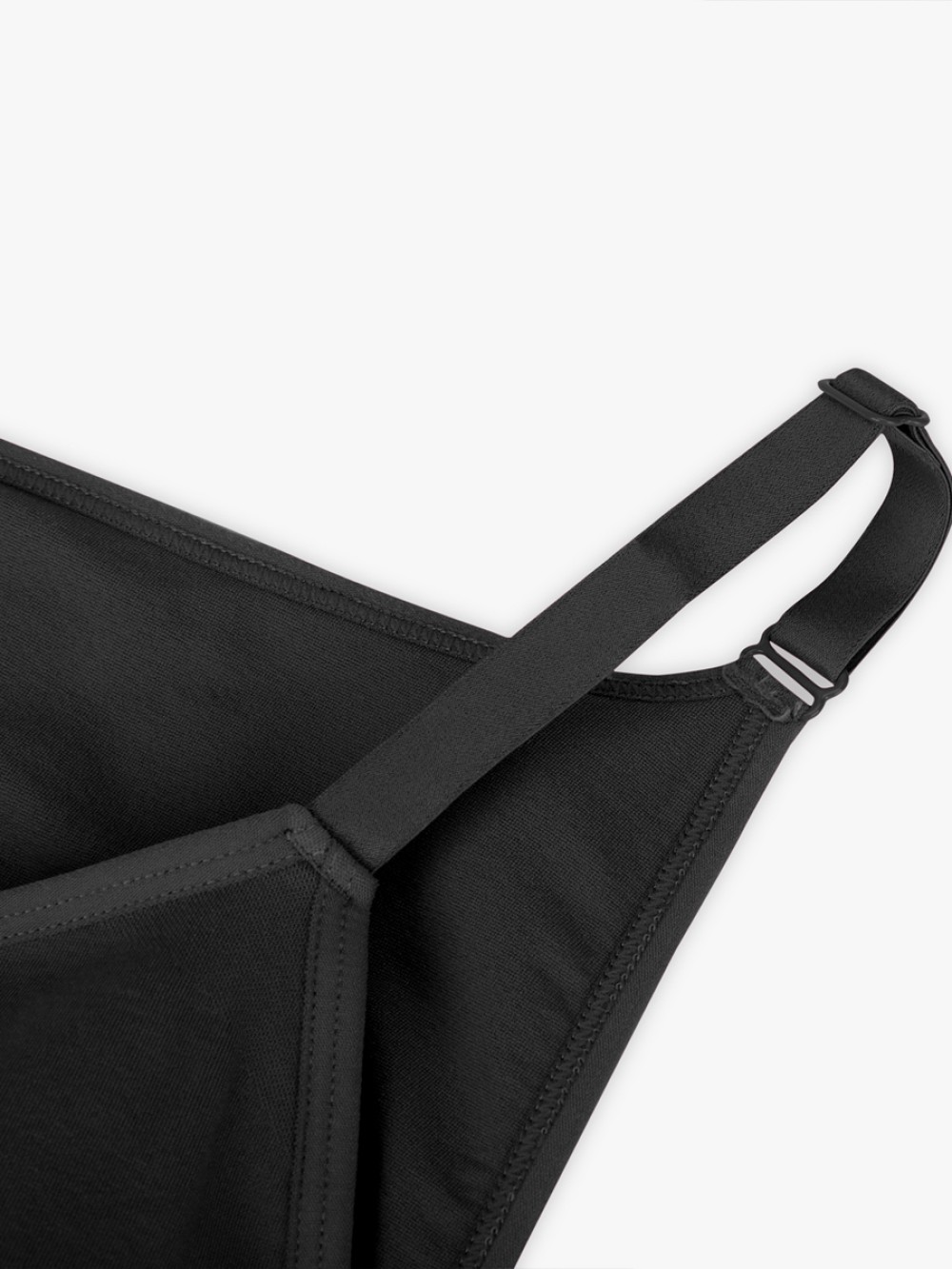 Seamless Bra Free Cami Tummy Control Thong Shapewear Bodysuit with Removable Pads