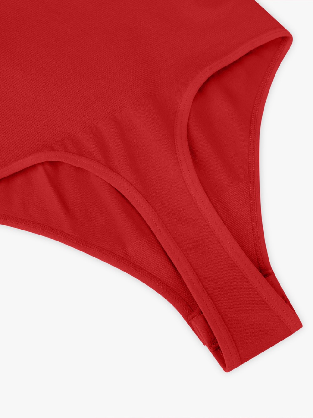 Seamless Bra Free Cami Tummy Control Thong Bodysuit with Removable Pads