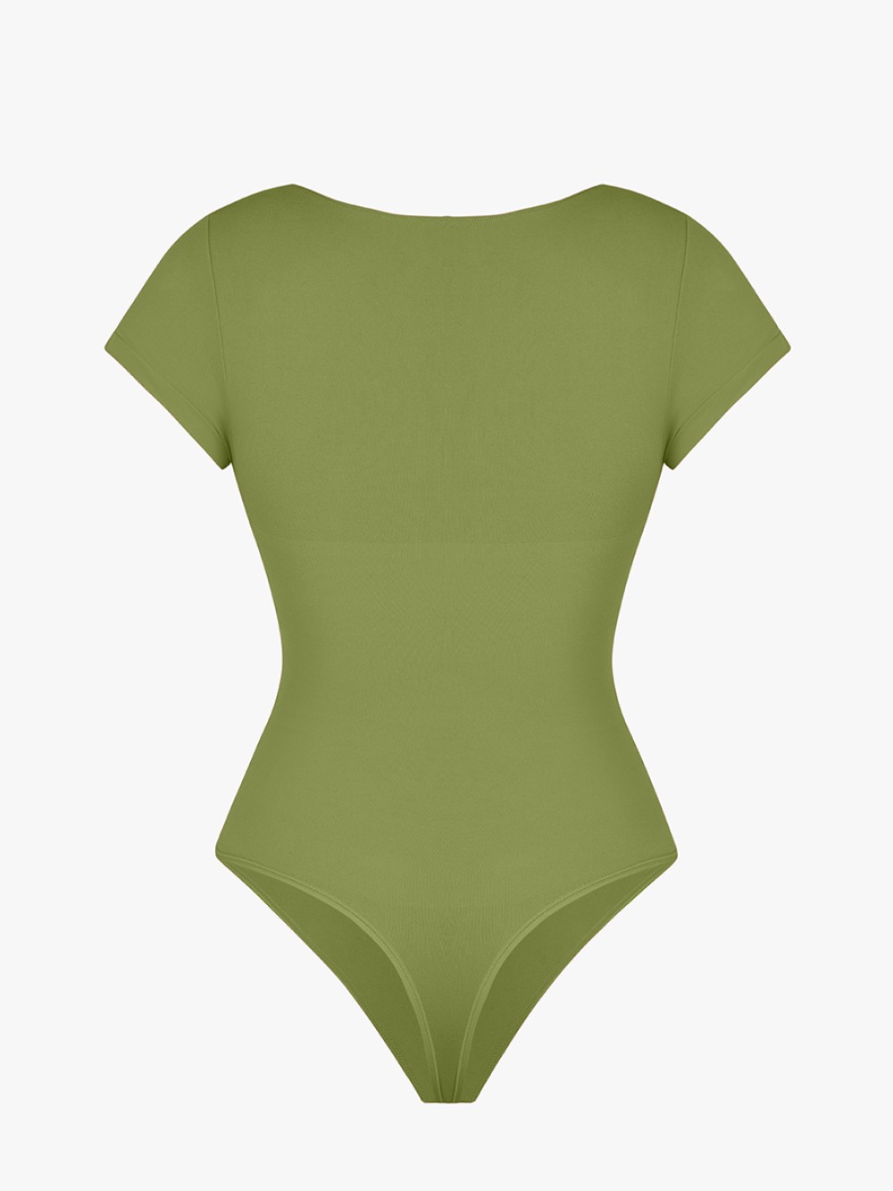 Seamless Bust Support Waist & Abdomen Shaping Thong Bodysuit for Women