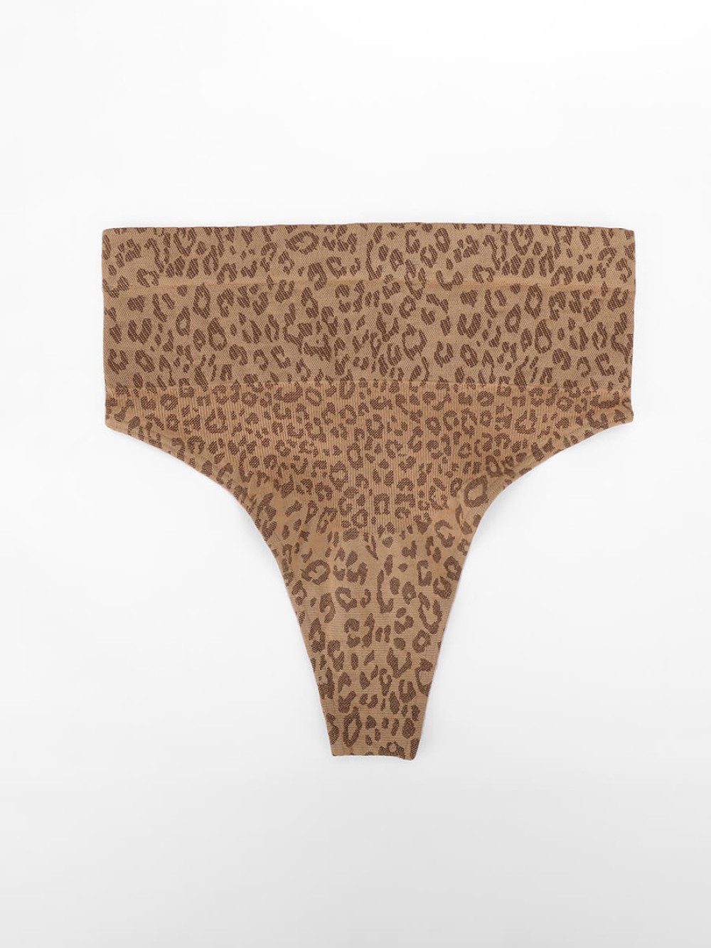 Leopard Print Seamless Tummy Control Crotch Antibacterial Briefs