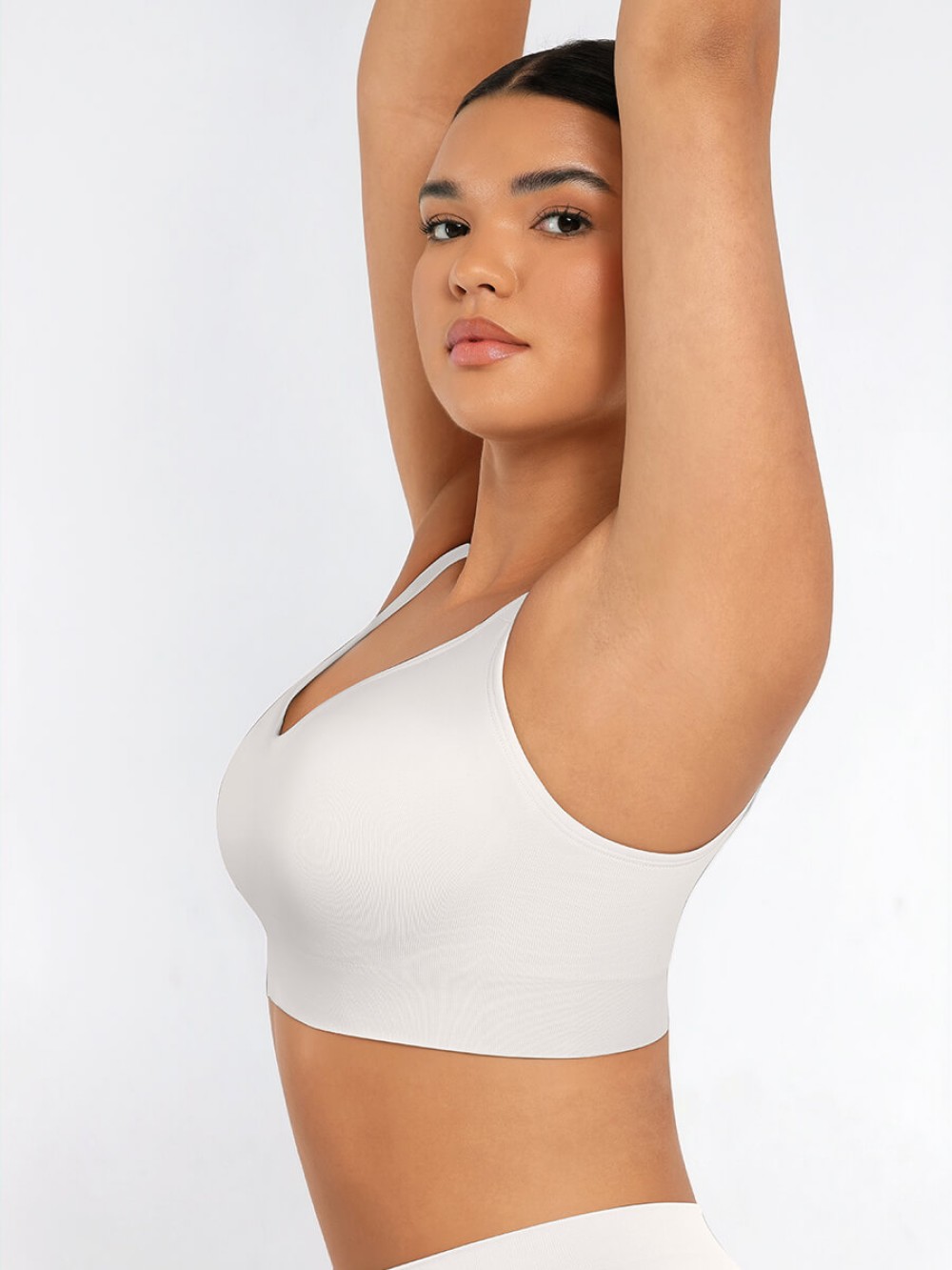 Wireless Seamless Wide Shoulder Straps Shapewear Bra