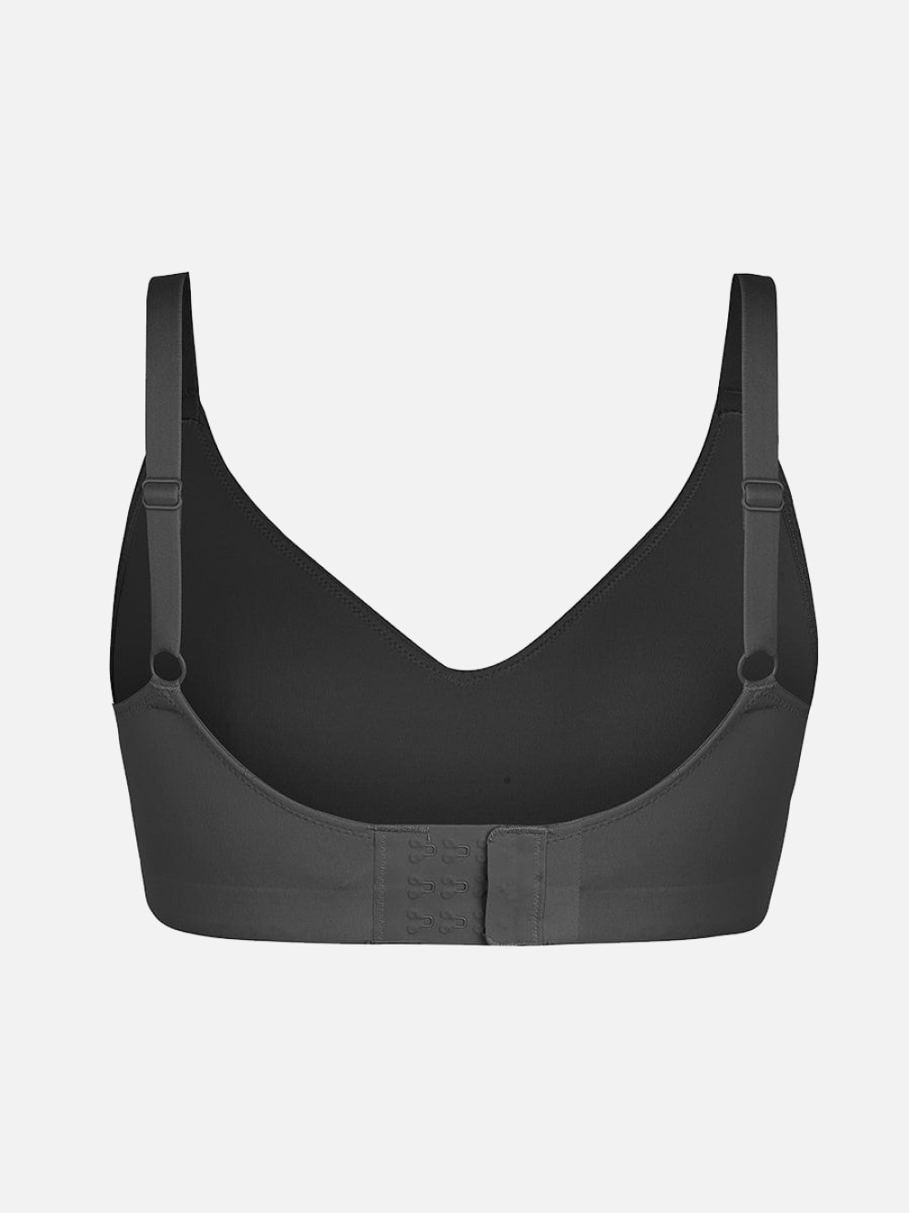 Seamless Comfort Underarm Smoothing V-Neck Bralette with Adjustable Straps