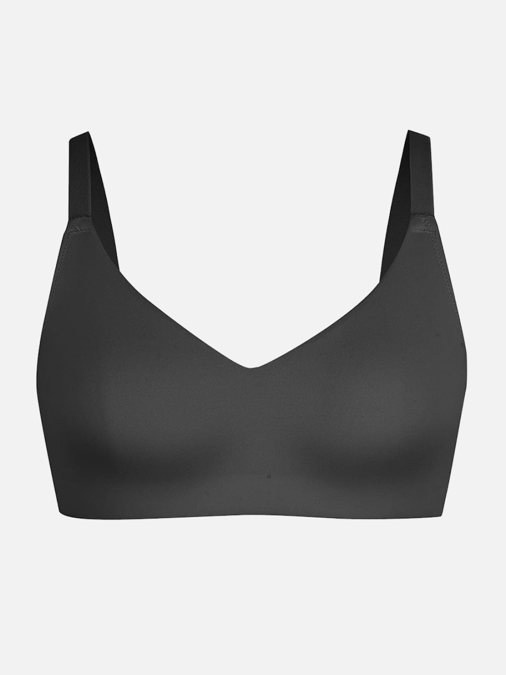 Seamless Comfort Underarm Smoothing V-Neck Bralette with Adjustable Straps
