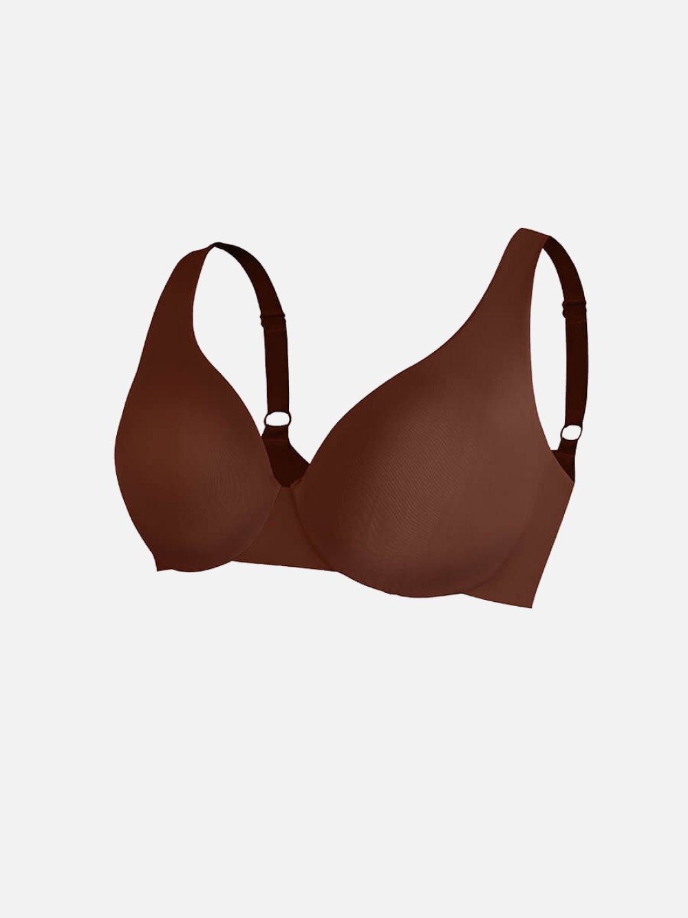 Fashion Unpadded Underwired Deep V-Neck Side Support Bra