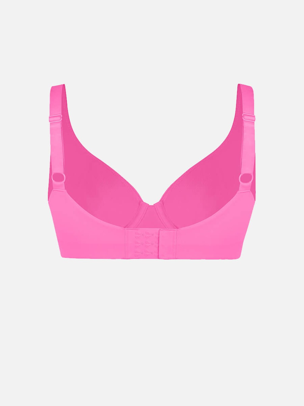Deep V-Neck Unpadded Underwired Side Support Bra