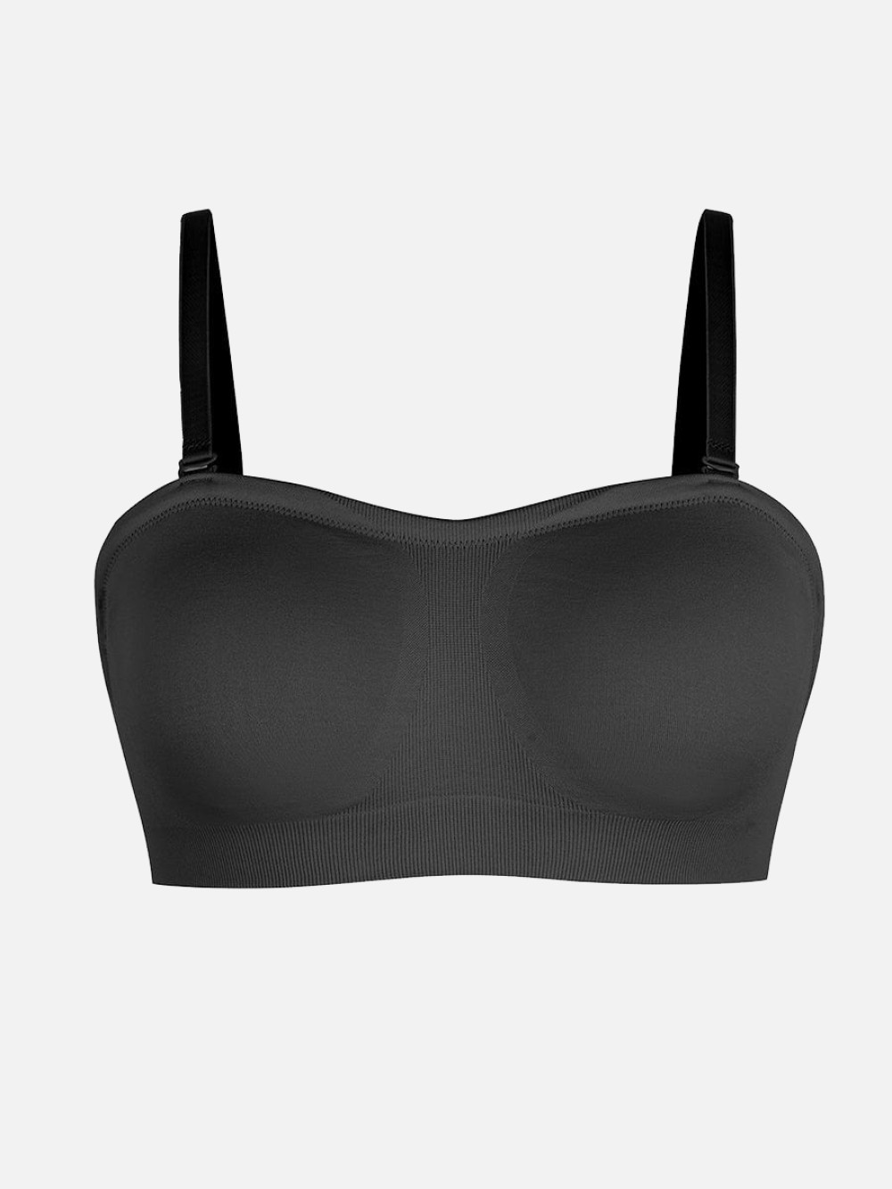 Strapless Seamless Lift Bra with Soft Comfort & Adjustable 3-Row Hooks