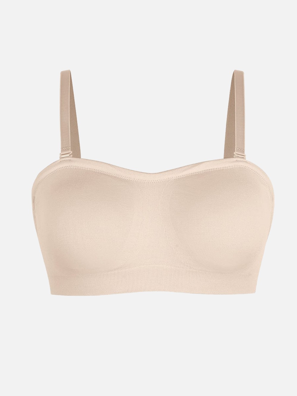 Strapless Seamless Lift Bra with Adjustable 3-Row Hooks