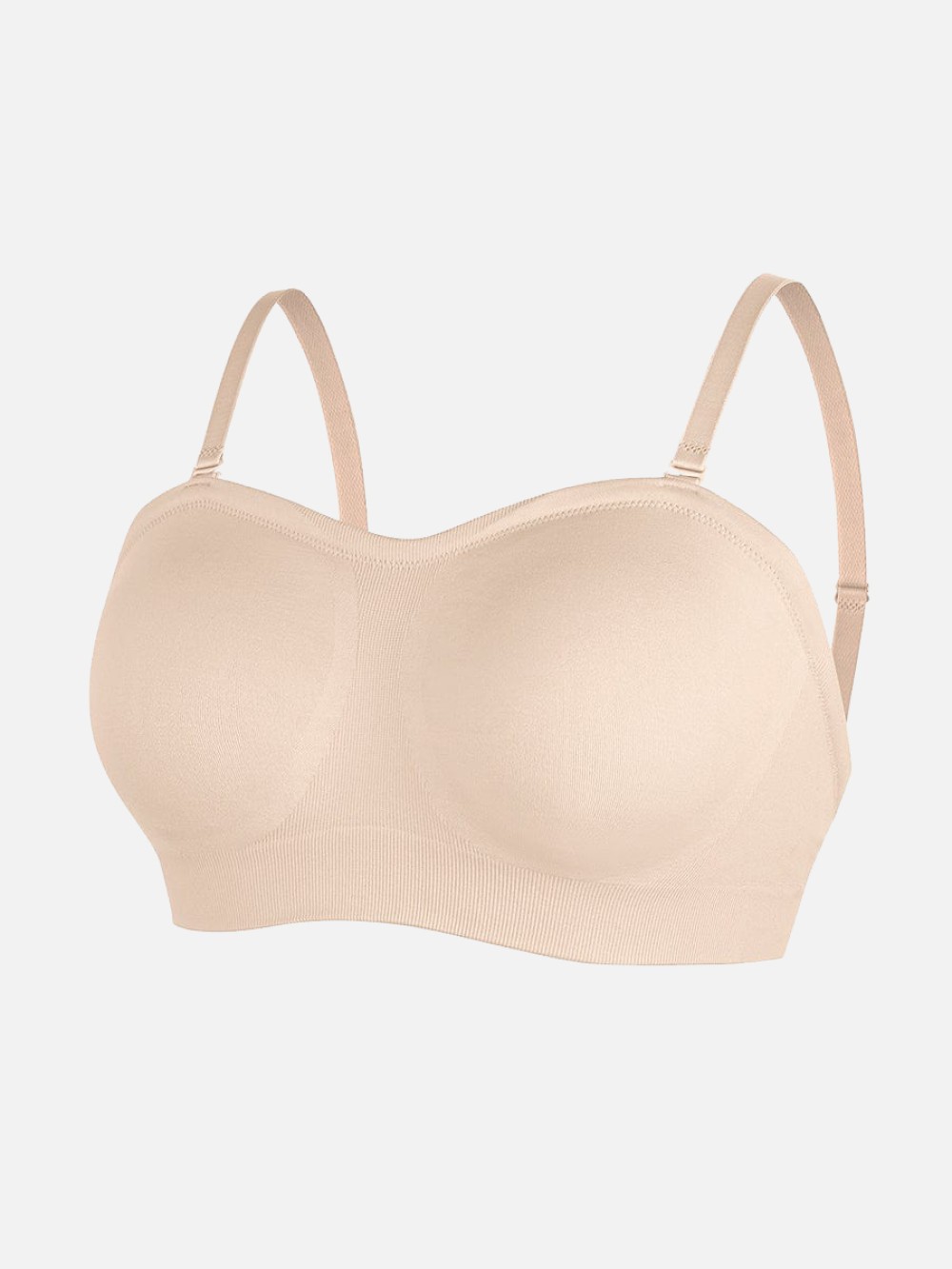 Strapless Seamless Lift Bra with Adjustable 3-Row Hooks