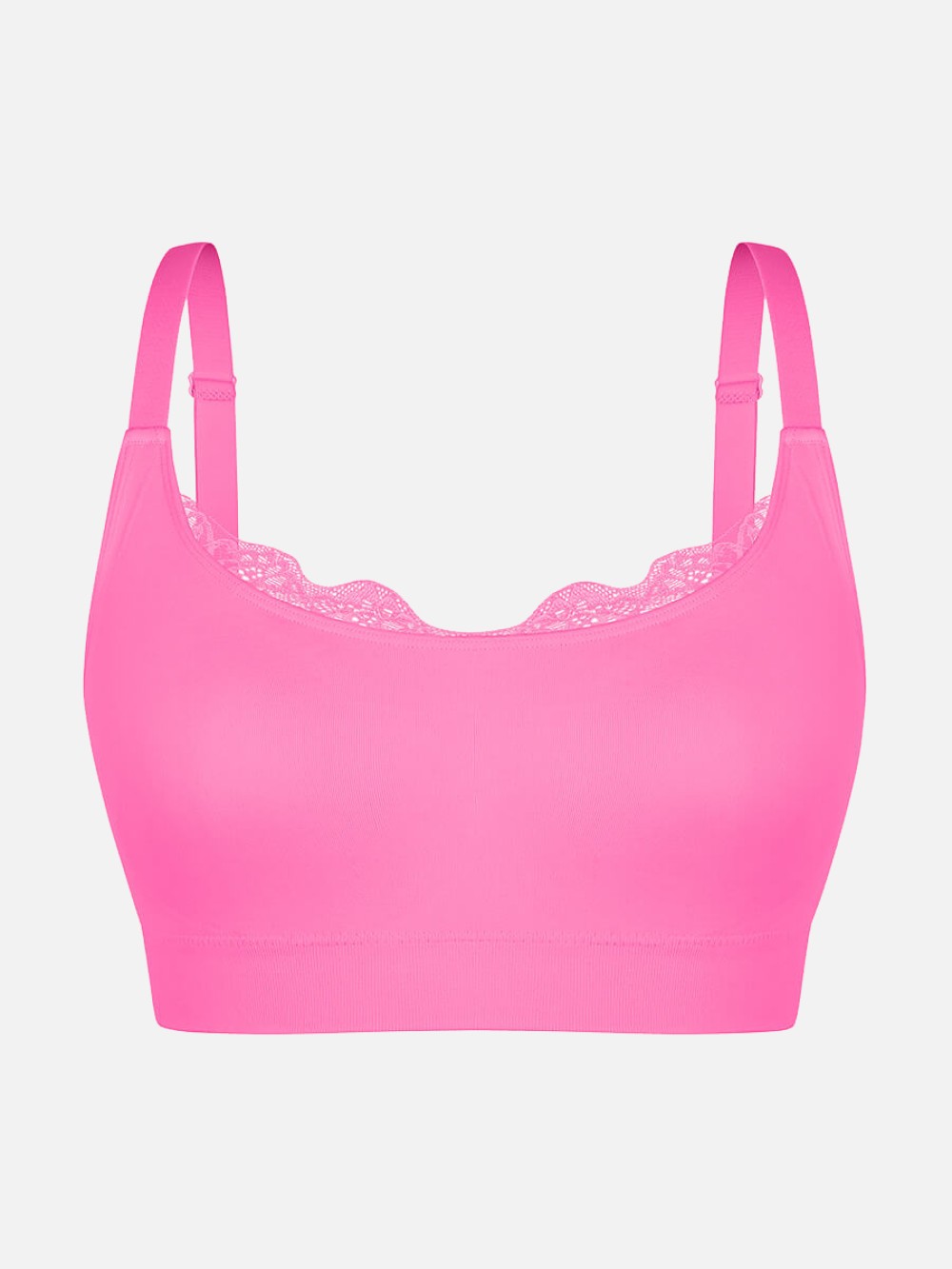Seamless Comfortable Everyday Scoop Smooth Back Fat Bralettes Bras