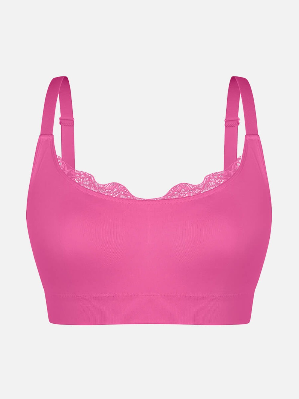 Seamless Comfortable Scoop Smooth Back Fat Bralettes Bras