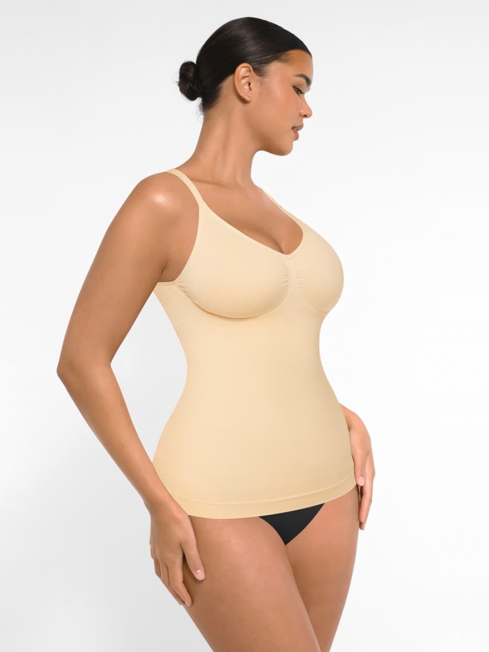 Seamless Bust Support Waist and Abdomen Control Shape Tank Top for Women