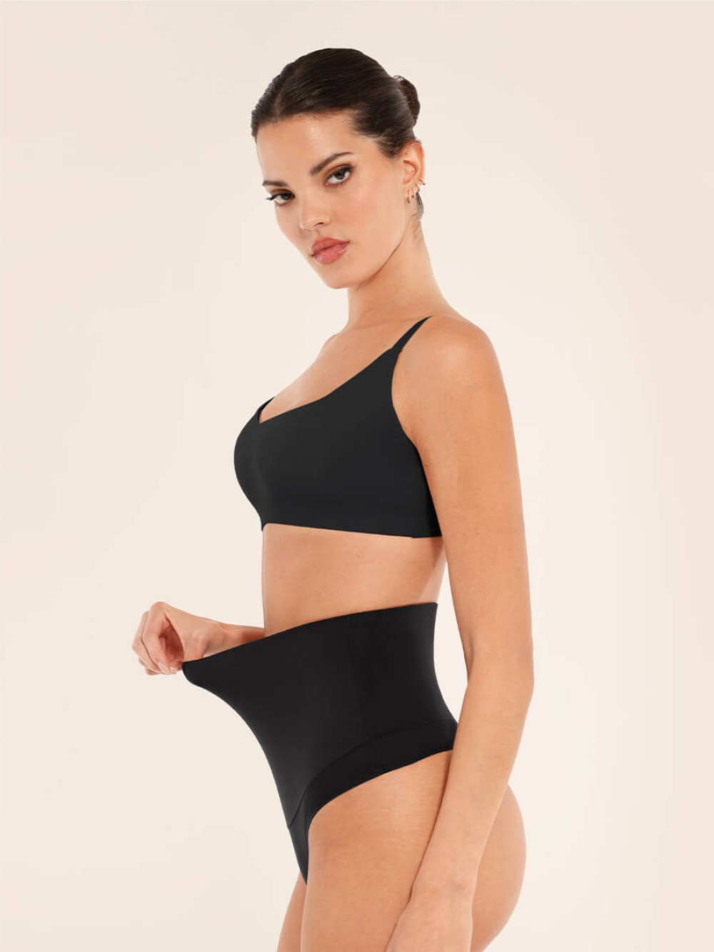 Wholesale Traceless High Waist Tummy Control Thong Shapewear Panties