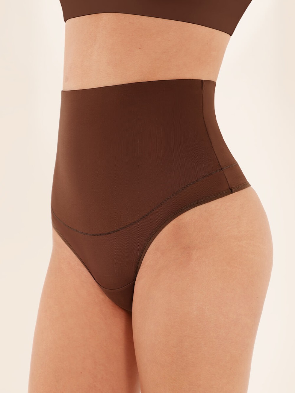 High Waist Traceless Tummy Control Thong Shapewear Panties